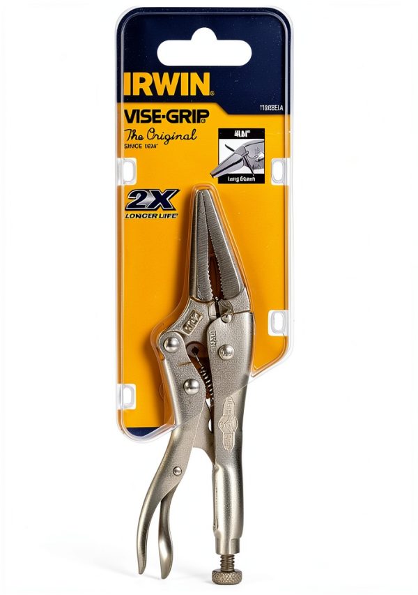 IRWIN 4 in. Long Nose Locking Pliers-1
