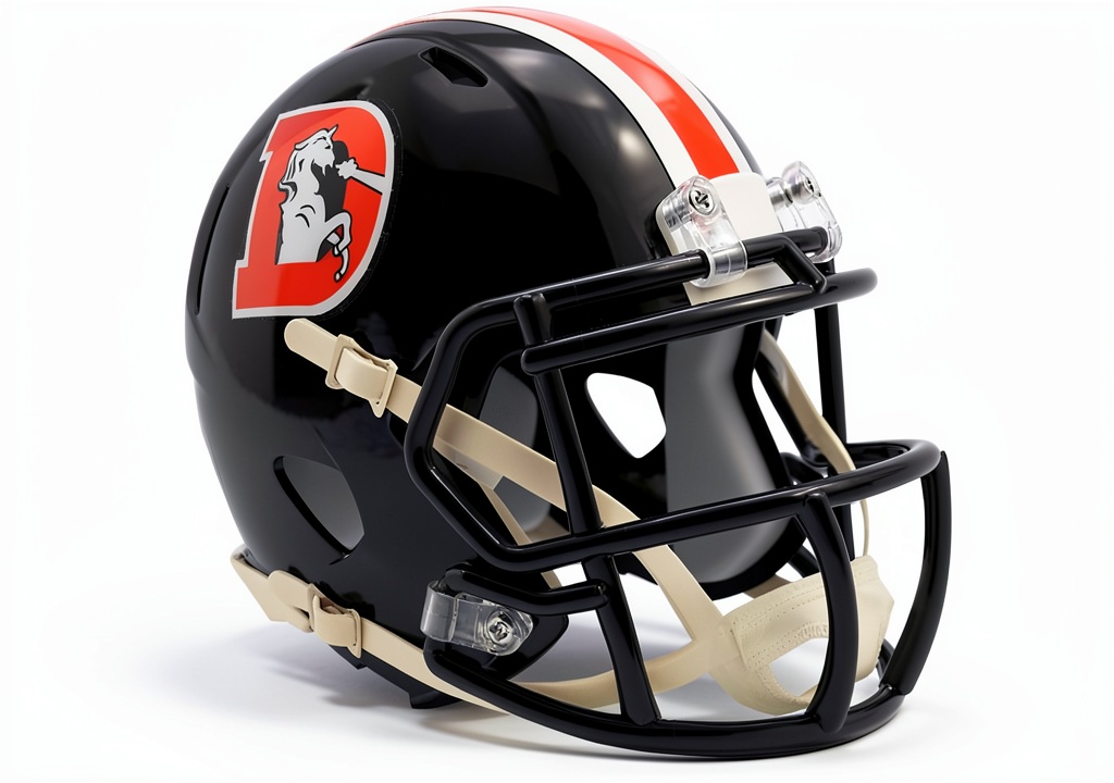 Riddell Speed Mini Helmet displayed on a collector shelf