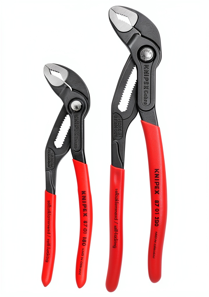 Knipex slip-joint pliers set in use