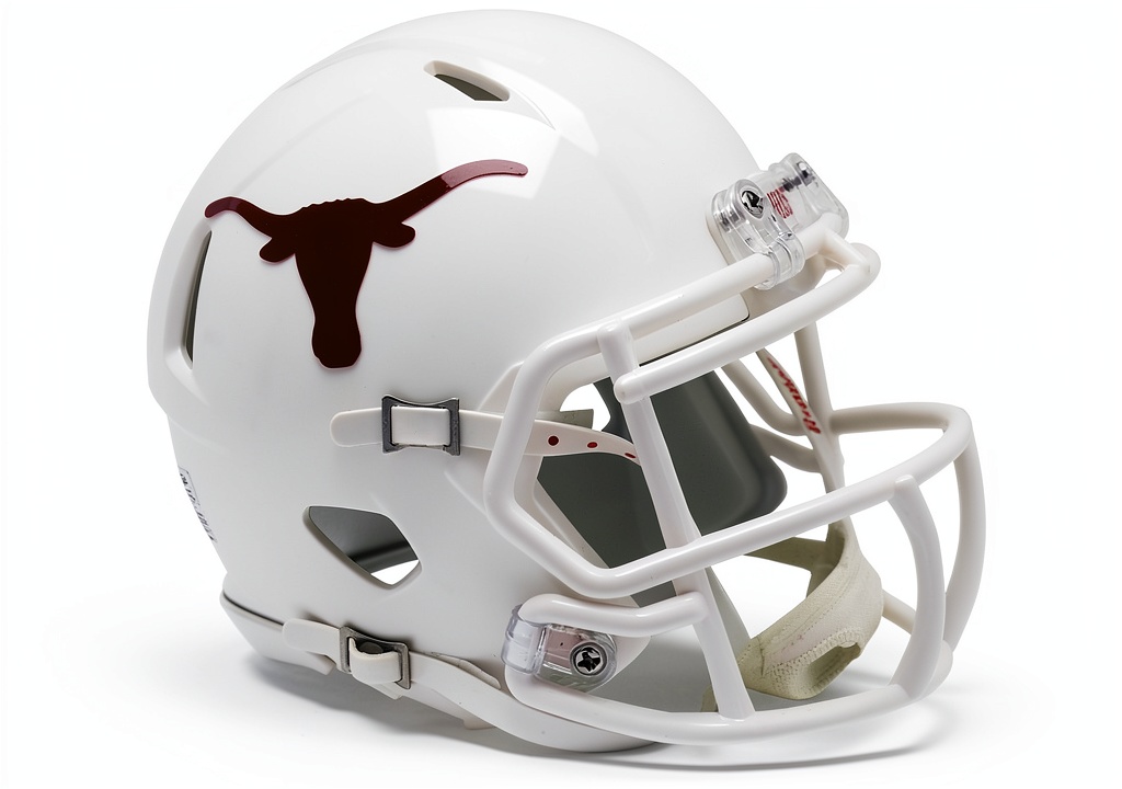 Fanatics Authentic football helmet being worn on a field