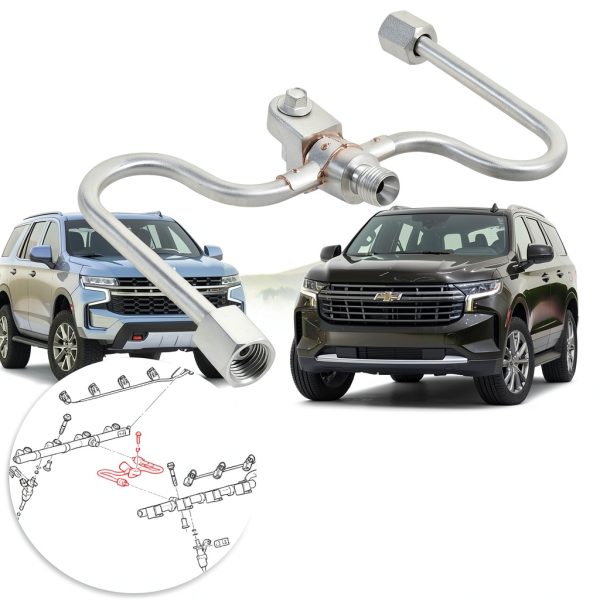 Fuel Rail Crossover Tube Deecaray 12677002 Silver Steel Plastic Kit-4