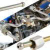 Fuel Rail Crossover Tube Deecaray 12677002 Silver Steel Plastic Kit-3