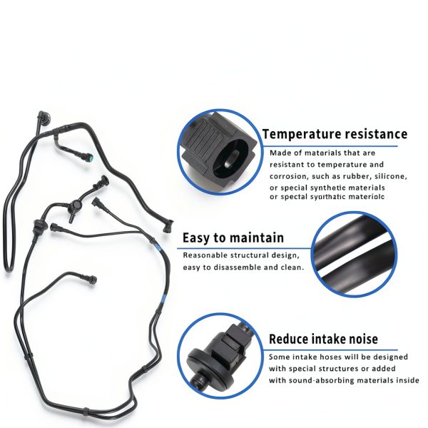 GolAscen Fuel Supply and Vapour Tube Black 7x12 Inch Replacement for-5