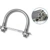 U-Bolt M8 2 inch Wide Galvanized Carbon Steel Set 2pcs by Sunliech-2