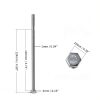 MroMax 4Pcs M6 x 120mm Hex Head Screws Bolts, 304 Stainless Steel 18-8, Fully Threaded, External Hex Drive, for Mounting Chair, Handles, Rail, Pump, Wheels, Antenna Parts, Boat and Plastic Bumpers-1