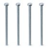 MroMax 4Pcs M6 x 120mm Hex Head Screws Bolts, 304 Stainless Steel 18-8, Fully Threaded, External Hex Drive, for Mounting Chair, Handles, Rail, Pump, Wheels, Antenna Parts, Boat and Plastic Bumpers-0
