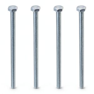 MroMax 4Pcs M6 x 120mm Hex Head Screws Bolts, 304 Stainless Steel 18-8, Fully Threaded, External Hex Drive, for Mounting Chair, Handles, Rail, Pump, Wheels, Antenna Parts, Boat and Plastic Bumpers-0