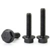 M8-1.25 x 20mm Flanged Hex Head Bolts,External Flange Hex Drive Screws,Class 10.9 Black Zinc Plated,Alloy Steel,Full Coarse Thread,Pump,Fix Car,DIY Project(25Pcs)-1