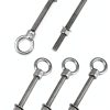 QWORK Machinery Eye Bolt with Shoulder, 5 Pack 1/2"x6" Long 316 Stainless Steel Marine Grade Thread Machinery Shoulder Lifting Ring Eye Bolts-6