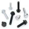 M8-1.25 x 20mm Flanged Hex Head Bolts,External Flange Hex Drive Screws,Class 10.9 Black Zinc Plated,Alloy Steel,Full Coarse Thread,Pump,Fix Car,DIY Project(25Pcs)-4