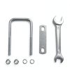 4 Sets M8 Square U-Bolts,u-Bolts 2 inch Wide,304 Stainless Steel Square u-Bolts,with Nuts,Bolt Plate and washers(4, M8 x 50mm x 100mm)-2