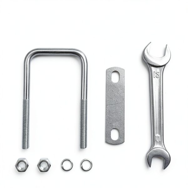 4 Sets M8 Square U-Bolts,u-Bolts 2 inch Wide,304 Stainless Steel Square u-Bolts,with Nuts,Bolt Plate and washers(4, M8 x 50mm x 100mm)-2