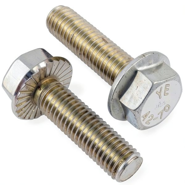 M8-1.25 x 25mm Flanged Hex Head Bolts,304 Stainless Steel 18-8,Fully Threaded,Silver External Flange Hex Drive Screws,Pump,Fix Car,DIY Project(23Pcs)-0