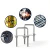 4 Sets M8 Square U-Bolts,u-Bolts 2 inch Wide,304 Stainless Steel Square u-Bolts,with Nuts,Bolt Plate and washers(4, M8 x 50mm x 100mm)-6