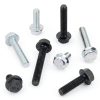 M8-1.25 x 25mm Flanged Hex Head Bolts,304 Stainless Steel 18-8,Fully Threaded,Silver External Flange Hex Drive Screws,Pump,Fix Car,DIY Project(23Pcs)-4