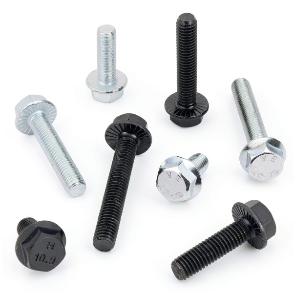 M8-1.25 x 25mm Flanged Hex Head Bolts,304 Stainless Steel 18-8,Fully Threaded,Silver External Flange Hex Drive Screws,Pump,Fix Car,DIY Project(23Pcs)-4