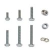 180 pcs SAE Stainless Steel Nuts and Bolts Assortment Kit, Including 6 Sizes 1/4-20 Hex Bolts,Flat Washers, Lock Washers. Packaged by Plastic Box, Made by 304 Stainless Steel-2